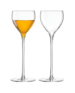 Savoy 2 x Liqueur Glasses 110ml by LSA with mouth-blown glass. 