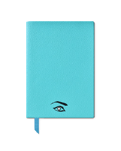 This Montblanc Maria Callas Muses #146 Lined Notebook, Blue is made with plain calfskin leather that allows you to add embossing to the cover. 