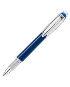 Montblanc's StarWalker Blue Planet Doué Fineliner Pen is made out of precious resin with platinum plating on the trims.