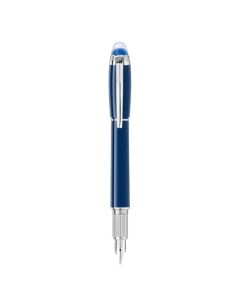 Montblanc's StarWalker Blue Planet Fountain Pen, Precious Resin is made out of resin with platinum plating.