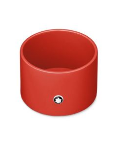 Montblanc's Coral Lacquer Round Medium Desk Tray also comes in other sizes and can be paired with other sizes to create a set.