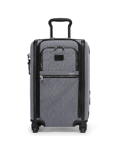 This TUMI Meteor Grey Alpha 3 Dual Access International Carry-On has multi compartments and a TSA lock.