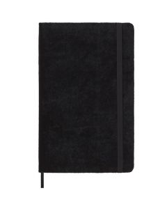 This Medium Velvet Collection Black Lined Notebook has been designed by Moleskine.