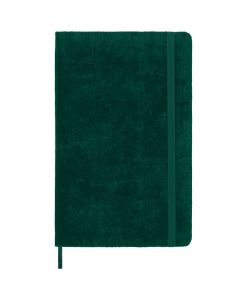 This Medium Velvet Collection Green Lined Notebook has been designed by Moleskine. 