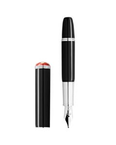 This Black Heritage Rouge et Noir 'Baby' Fountain Pen was designed by Montblanc. 