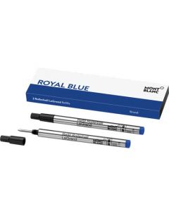 These are the Montblanc Royal Blue Rollerball LeGrand Refill in the size broad.