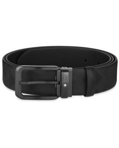 Black Reversible Extreme 3.0 Matt PVD-Coated Pin Buckle Belt, designed by Montblanc. 