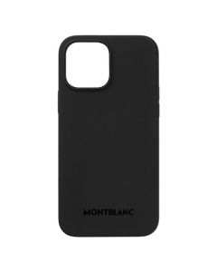This is the Montblanc Black Meisterstück Selection iPhone 13 Pro Max Case with MagSafe. 
