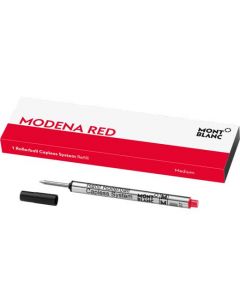 This is the Montblanc Modena Red Capless Rollerball Refill (M).