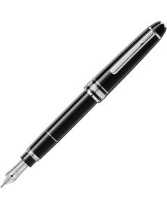 This is the Meisterstück Hommage à W.A. Mozart Platinum Plated Fountain Pen designed by Montblanc. 