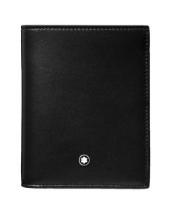 Meisterstück Black 6CC Compact Wallet designed by Montblanc. 