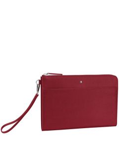 This Sartorial Red Medium Pouch is designed by Montblanc. 