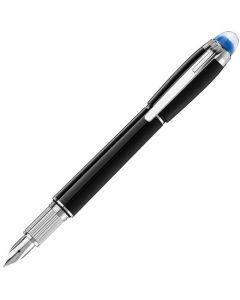 This is the Montblanc StarWalker Black Precious Resin Fountain Pen.