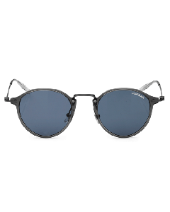 Montblanc's Round Sunglasses with Grey Frame & Blue Lenses are unisex and great for keeping your eyes protected.
