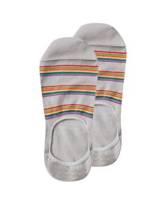 These Grey Multi-Stripe 'No Show' Socks have been designed by Paul Smith. 