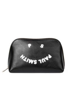 This is the Paul Smith Women's 'PS Happy' Black Make-Up Bag. 