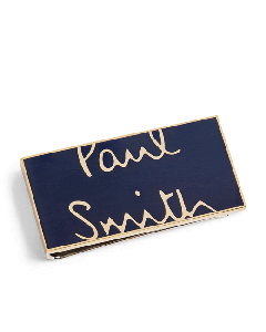 Paul smith Oversized Logo Money Clip In Blue And Gold