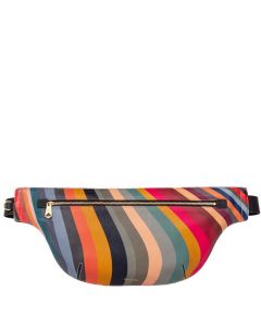 This Women's Swirl Leather Cross Body Bag has been designed by Paul Smith.
