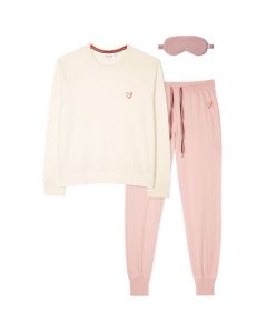 This Women's Pink Loungewear Set is designed by Paul Smith. 