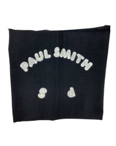 This Paul Smith ladies scarf comes with the brand name stitched into it.