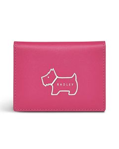 Heritage Dog Outline Bright Pink Travel Card Holder