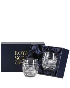 These Royal Scot Crystal Art Deco 2 x 35cl Gin & Tonic Tumblers will be presented inside a satin-lined gift box.