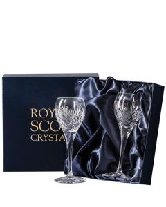 These Royal Scot Crystal Edinburgh 2 x 11cl Port/Sherry Glasses will be presented inside a luxury satin-lined gift box.