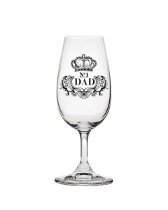 Royal Scot Crystal Stemmed 'No.1 Dad' Engraved Scotch Glass.