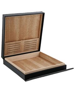This Black Travel Humidor is designed by S.T. Dupont Paris. 