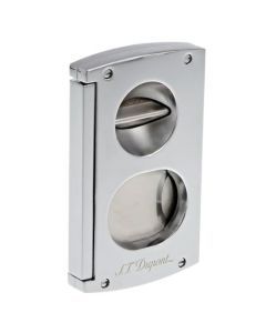 This Chrome Double Blade Cigar Cutter is made by S.T. Dupont Paris. 