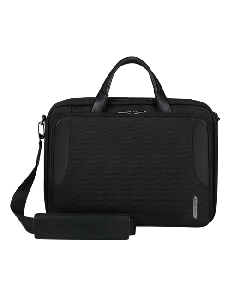 This Samsonite XBR 2.0 Recycled PET Black Briefcase 15.6" has space for a laptop inside a padded compartment. 