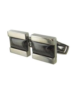 This Hugo Boss silver cufflink's come in a square shape.