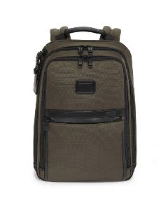 Khaki Alpha 3 Slim Nylon Backpack by TUMI