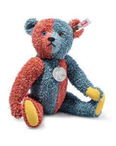 This is Teddies for Tomorrow Harlequin the Teddy Bear designed by Steiff.