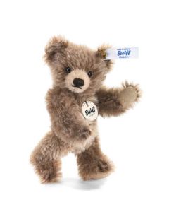 This Mini Dark Brown Teddy Bear has been designed by Steiff.