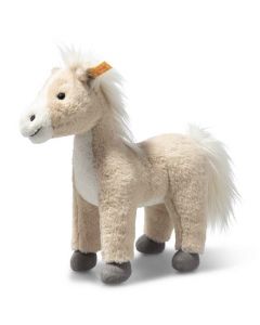This Soft Cuddly Friends Gola the Standing Horse is designed by Steiff. 