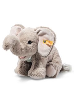 This Teddies for Tomorrow Edie the Elephant is designed by Steiff. 