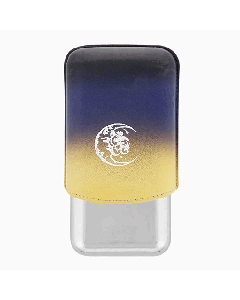 This Montecristo La Nuit Triple Cigar Case by S. T. Dupont is made with smooth leather with an ombre effect in blue and yellow. 