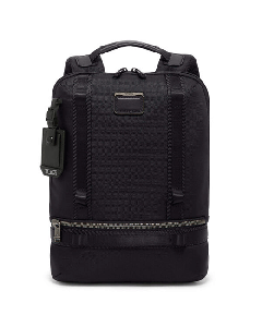 This TUMI Alpha Bravo Falcon Tactical Backpack Black has multiple zip compartments and slip pockets. 