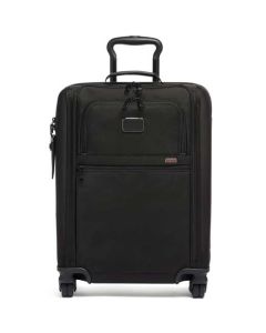 This is the TUMI Black Alpha 3 International Slim Super Léger Carry-On.