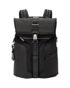 Alpha Bravo Black Logistics Flap Lid Backpack, designed by TUMI.