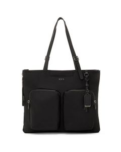 This Voyageur Black/Gunmetal Cody Expandable Tote Bag is designed by TUMI. 