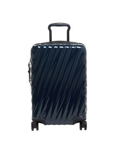 This Navy 19 Degree International Expandable Carry-On was designed by TUMI. 