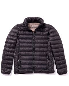 TUMIPAX Black Charlotte Packable Travel Puffer Jacket.
