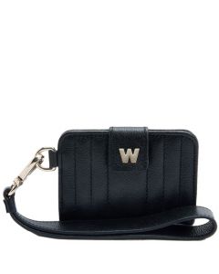 This Black Mimi Card Holder with Wristlet is designed by WOLF 1834.