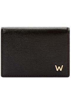 This Black 'W' 4CC Gusseted Card Case is designed by WOLF 1834.