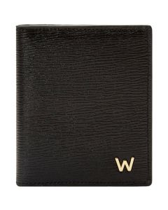 This Black 'W' 3CC Card Case with ID Window is designed by WOLF 1834.