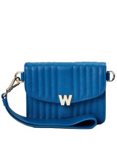 This Marine Blue Mimi Mini Bag with Wristlet is designed by WOLF 1834.