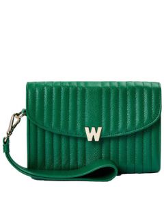 This Forest Green Mimi Cross Body Bag with Wristlet is designed by WOLF 1834.