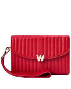 This Red Mimi Cross Body Bag with Wristlet is designed by WOLF 1834.
